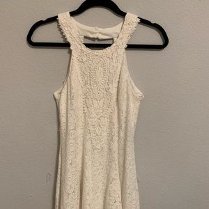 white lace dress